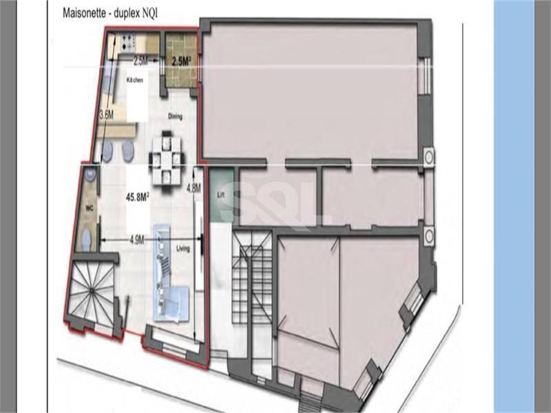 Duplex Maisonette in Sliema For Sale