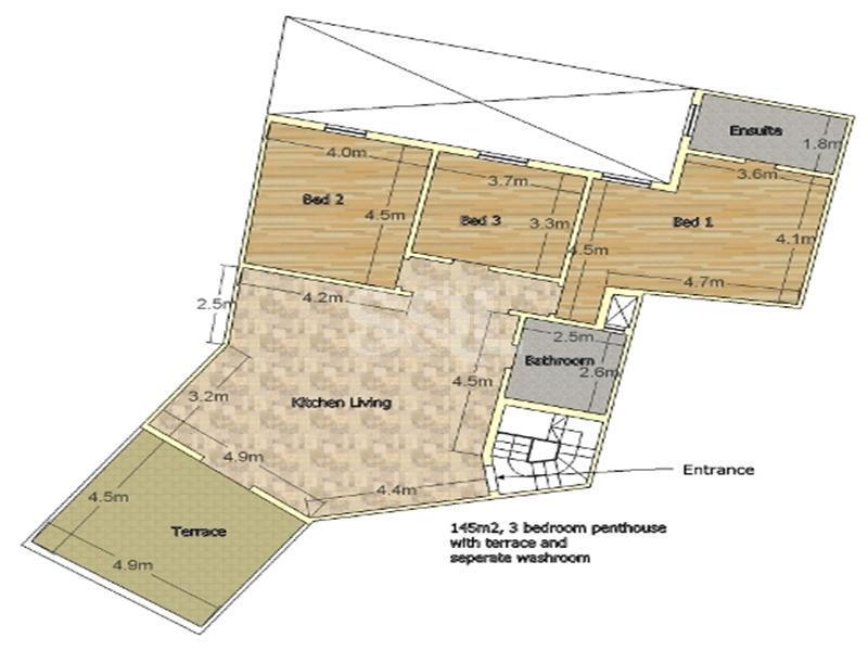 Penthouse in Attard To Rent