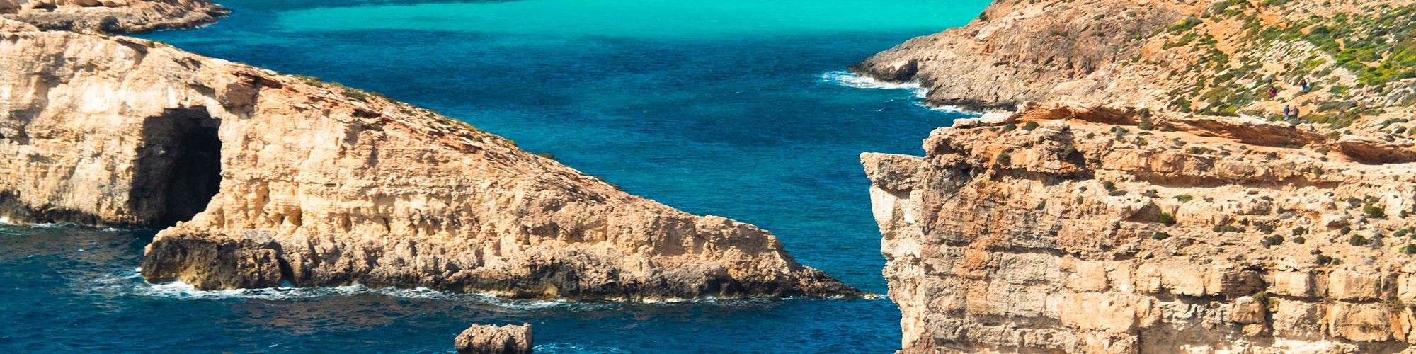 Cliffs, caves and simply blue